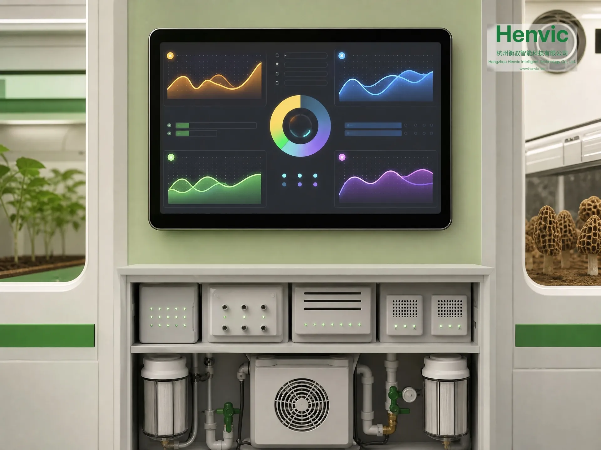 Cabine intelligente Henvic de culture de morilles — vue 4