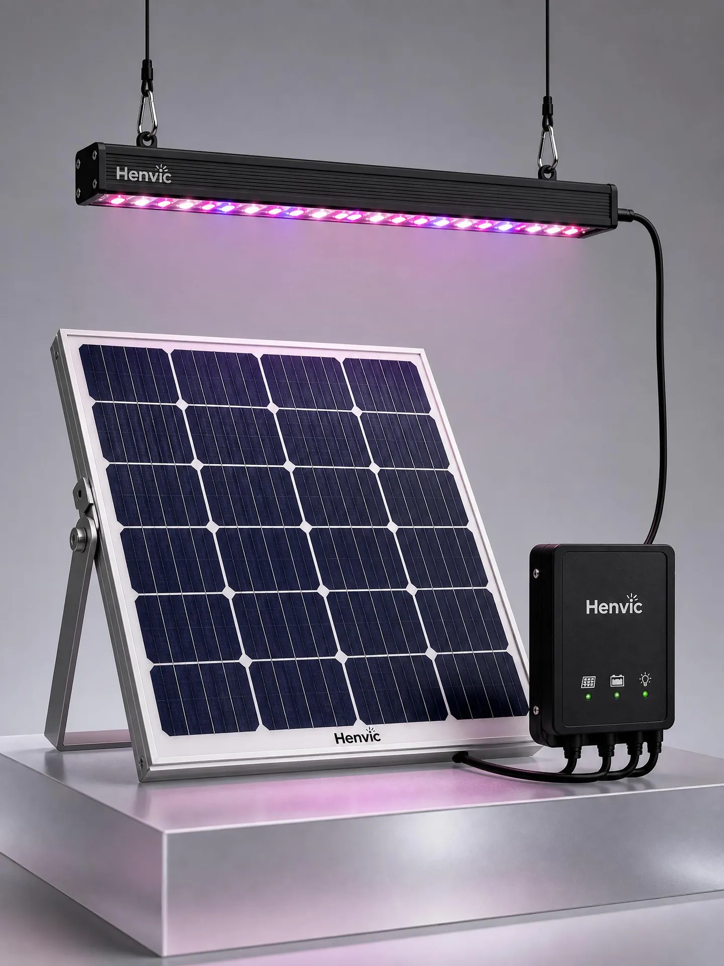 Lampe horticole LED solaire Henvic HVC-GS