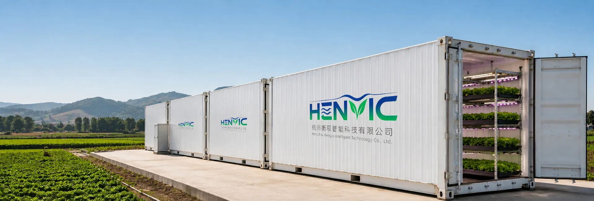 Container farm：40 ft Vegetable Container Farm Pea Shoots and Microgreens Programme